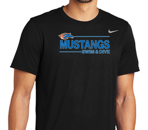 Mustangs Unisex Nike COTTON/POLY Short Sleeve Tee (Design 2)