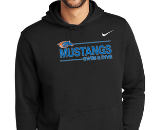 Mustang Nike Club Fleece Swoosh Pullover (Design 2)