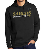 Sabers NIKE Unisex Club Fleece Pullover Hoodie (Design 1)