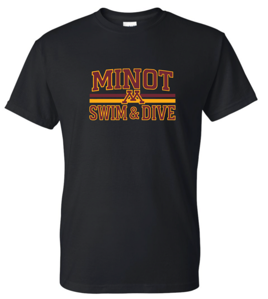 Minot Swim & Dive Cotton/Poly Short Sleeve Tee
