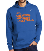 Mustang Nike Club Fleece Swoosh Pullover (Design 2)