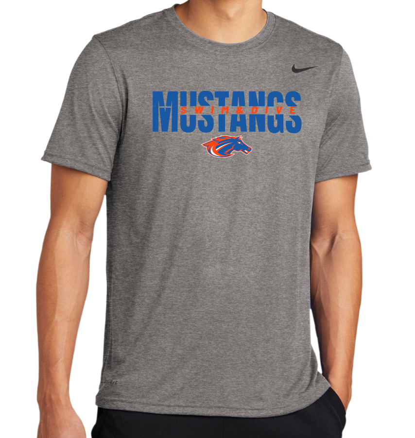 Mustangs NIKE Unisex ADULT & YOUTH Short Sleeve Tee (Design 2)