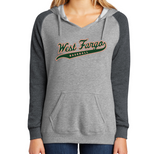 LADIES ONLY Lightweight Fleece Raglan Hoodie DESIGN 2