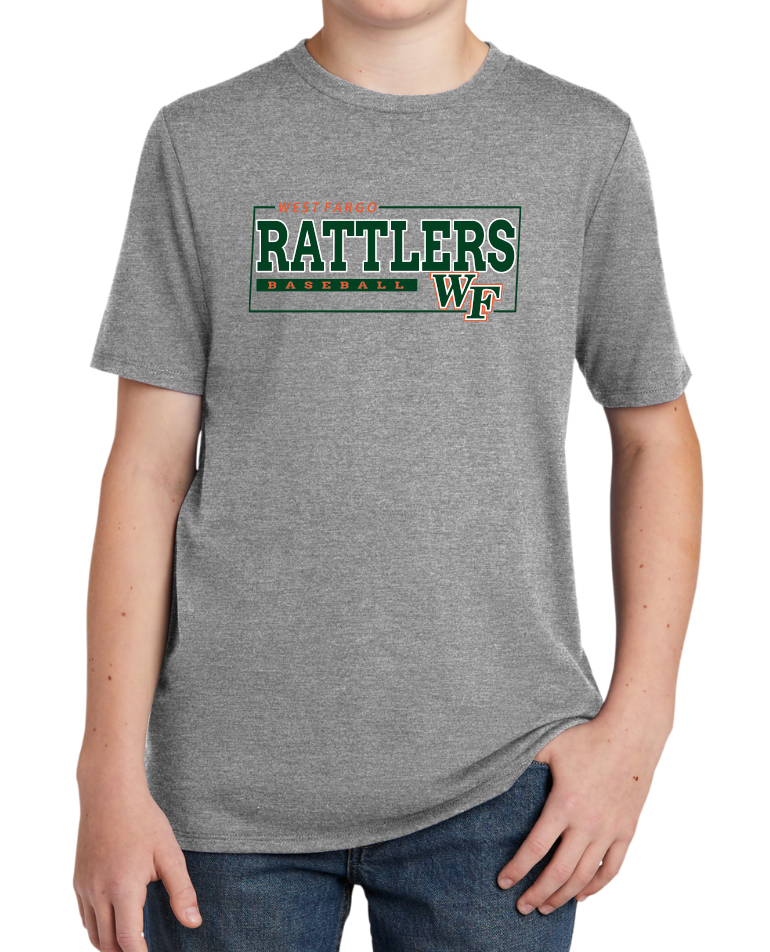 RATTLERS YOUTH ONLY TriBlend Short Sleeve Tee DESIGN 2