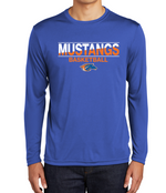 Mustangs TALL SIZE Unisex DriFit Long Sleeve Tee (Design 3)