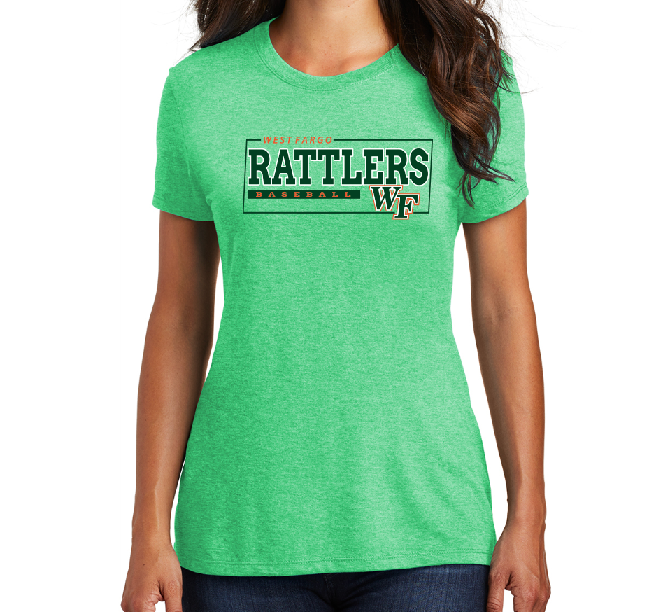RATTLERS LADIES ONLY TriBlend Short Sleeve Tee DESIGN 2