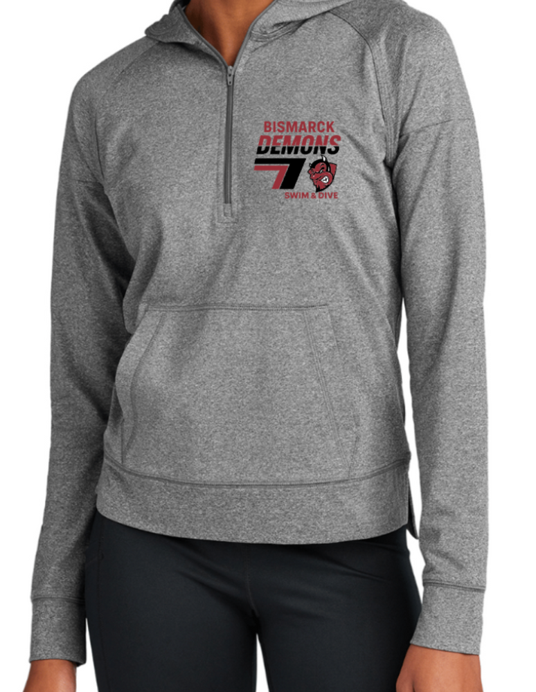 DEMONS LADIES' ONLY DRIFIT 1/2 Zip Hooded Jacket