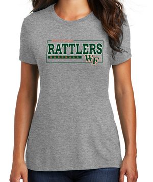 RATTLERS LADIES ONLY TriBlend Short Sleeve Tee DESIGN 2