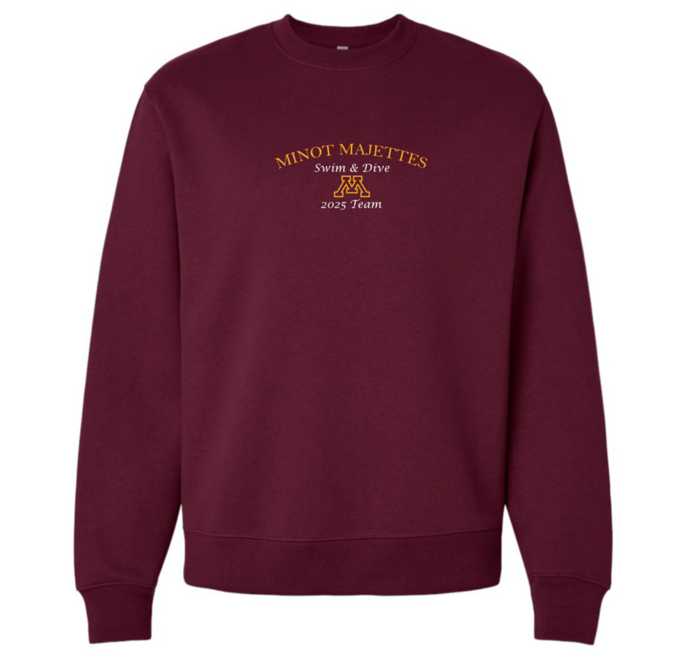 EMBROIDERED Minot Majettes Crewneck