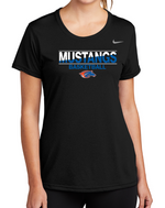 Mustangs Ladies Nike DriFit Short Sleeve Tee (Design 3)