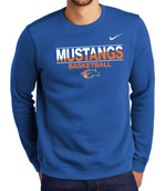 Mustangs Nike Club Fleece Crewneck (Design 3)