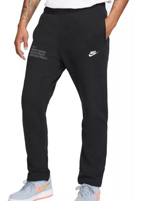Nike men's open bottom sweatpants sales