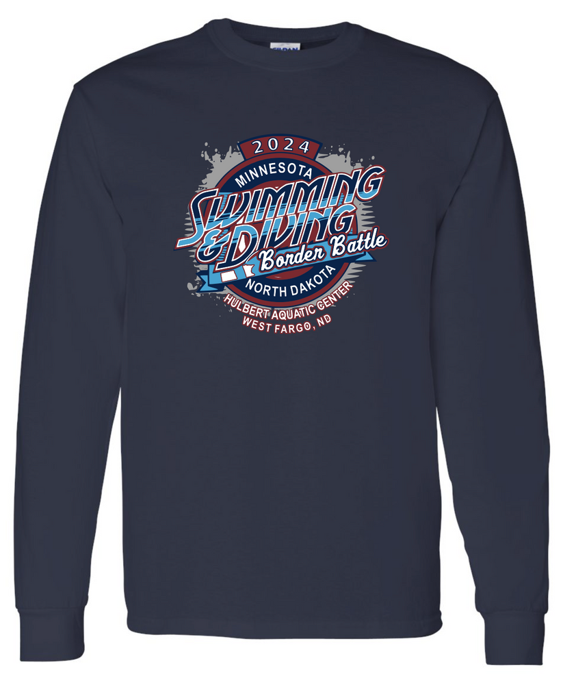 2024 Border Battle Long Sleeve Cotton Tee – Lane 4 Athletic 2024 Border Battle Long Sleeve Cotton Tee – Lane 4 Athletic