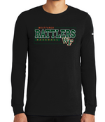 RATTLERS Unisex NIKE Long Sleeve DriFit Tee DESIGN 2