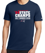 PATRIOTS' NIKE  DriFit Cotton/Poly Short Sleeve Tee