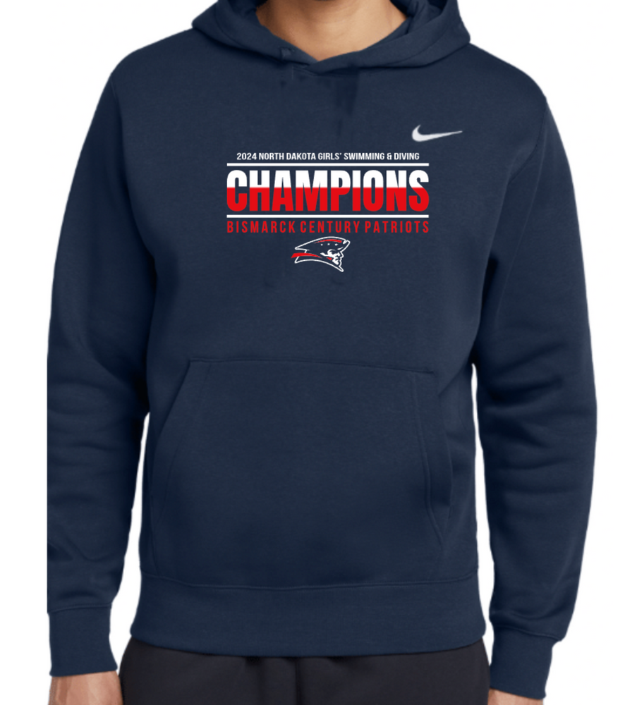 PATRIOTS' NIKE Cotton/Poly Hoodie (DESIGN 2)