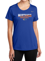 Mustangs Ladies Nike DriFit Short Sleeve Tee (Design 3)