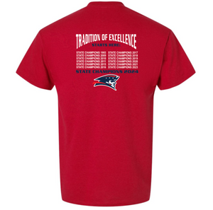 PATRIOTS Cotton/Poly Short Sleeve Tee (DESIGN 2)