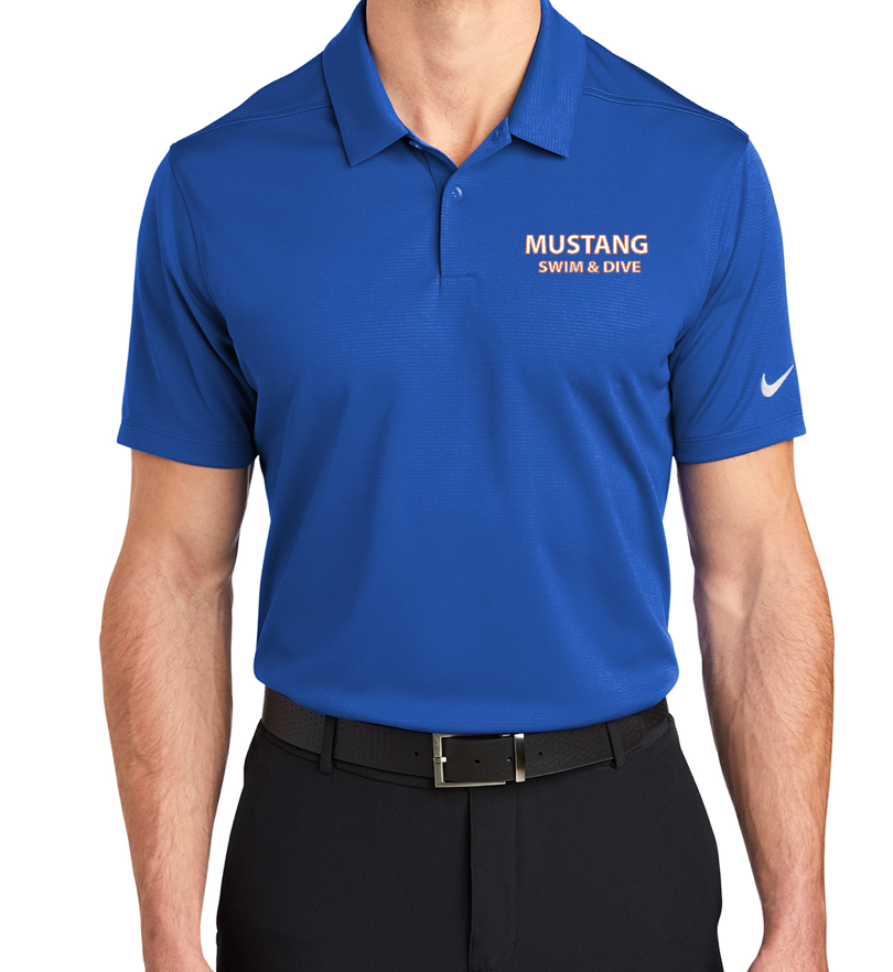 Mustangs Unisex EMBROIDERED NIKE POLO
