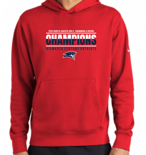 PATRIOTS' NIKE Cotton/Poly Hoodie (DESIGN 2)