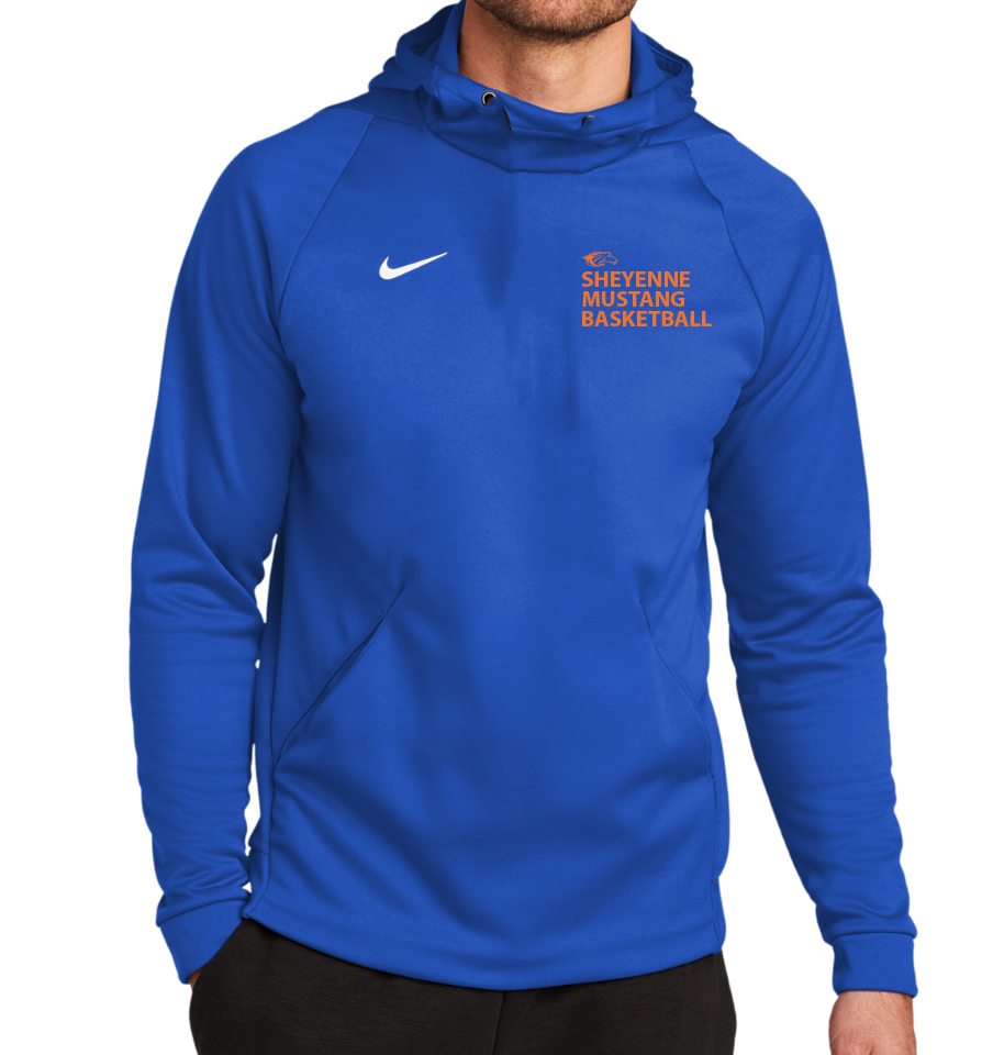 Mustang Nike DriFit Pullover Fleece Hoodie (Design 2)