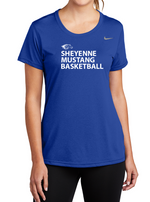 Mustangs Ladies Nike DriFit Short Sleeve Tee (Design 2)