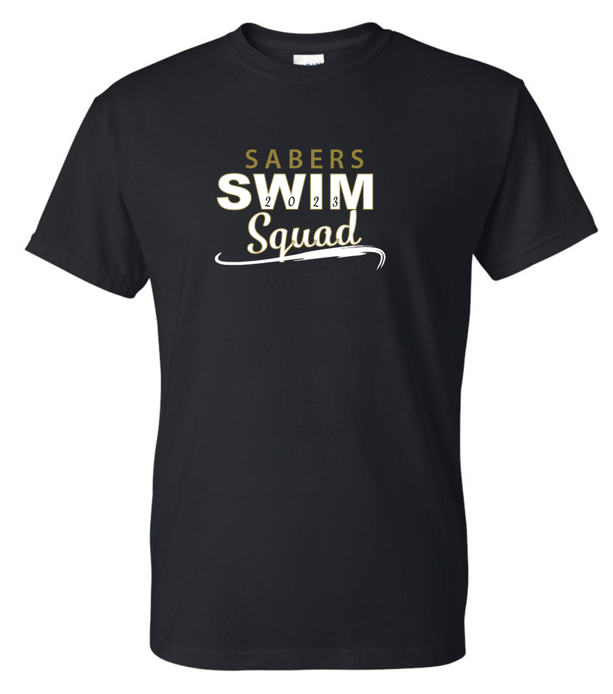 Sabers PERSONALIZED  TriBlend Short Sleeve Tee (SWIM SQUAD)