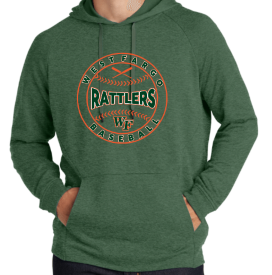 RATTLERS Adult Lightweight French Terry Hooded Pullover