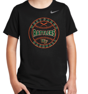 RATTLERS Youth NIKE DriFit Short Sleeve Tee