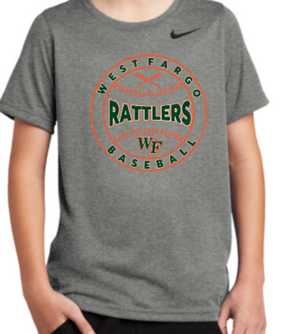 RATTLERS Youth NIKE DriFit Short Sleeve Tee