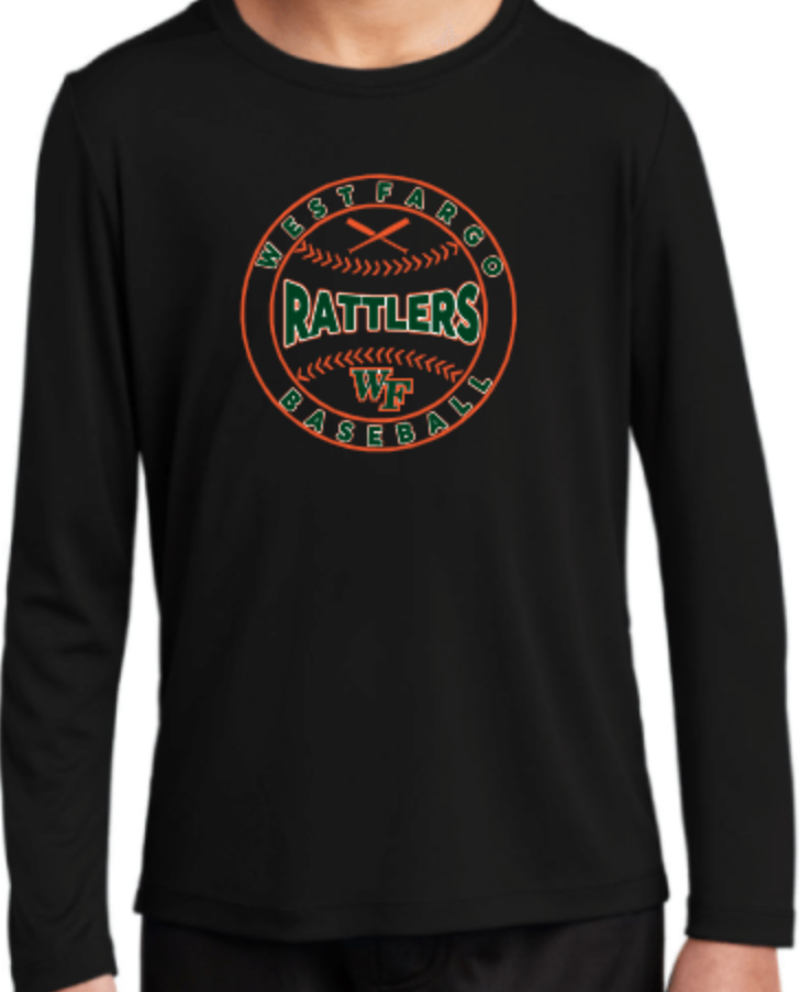 RATTLERS Youth DriFit Long Sleeve Tee