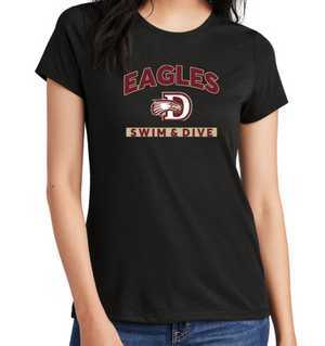 Eagles LADIES' ONLY TriBlend Short Sleeve Tee (Design 1)