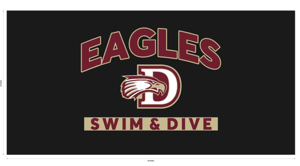 EAGLES Sublimated Beach Towel (Personalized)