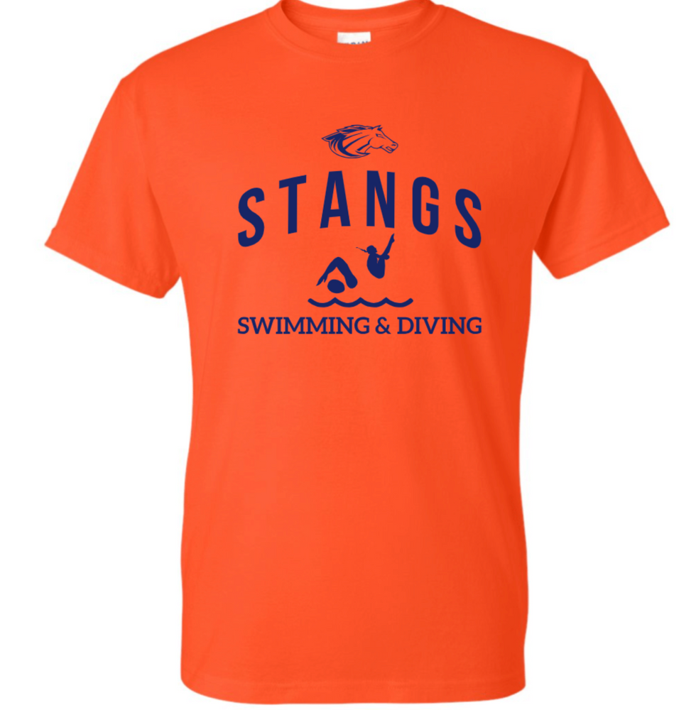 MUSTANGS Cotton/Poly Short Sleeve Tee