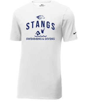 MUSTANGS NIKE  DriFit Cotton/Poly Short Sleeve Tee