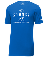 MUSTANGS NIKE  DriFit Cotton/Poly Short Sleeve Tee