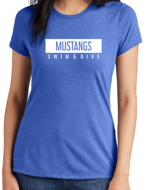 MUSTANGS LADIES' ONLY TriBlend Short Sleeve Tee