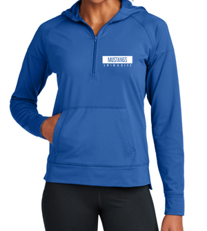 MUSTANGS LADIES' ONLY DRIFIT 1/2 Zip Hoodie