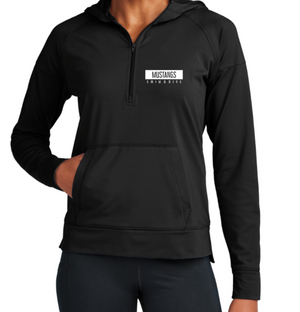 MUSTANGS LADIES' ONLY DRIFIT 1/2 Zip Hoodie