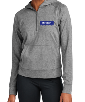 MUSTANGS LADIES' ONLY DRIFIT 1/2 Zip Hoodie