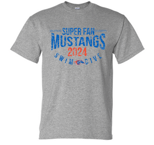 MUSTANGS Cotton/Poly Short Sleeve SUPER FAN TEE