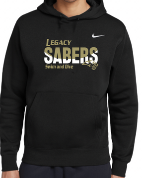 SABERS NIKE Cotton/Poly Hoodie (Design 1)