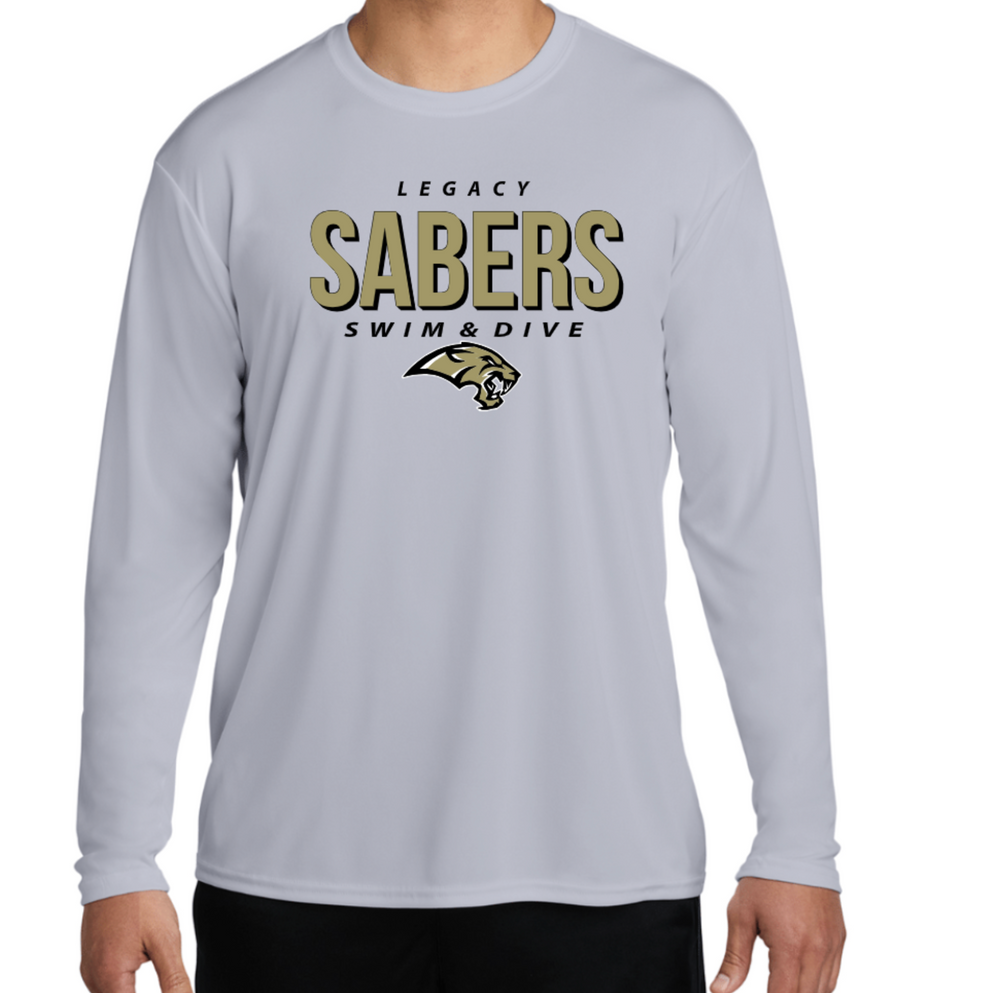 Sabers DriFit Long Sleeve Tee (Design 2)