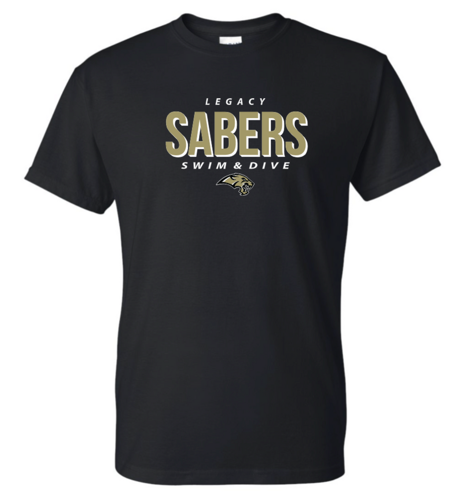 SABERS Cotton/Poly Short Sleeve Tee (Design 2)