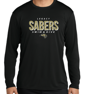 Sabers DriFit Long Sleeve Tee (Design 2)