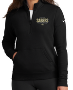 SABERS NIKE LADIES' ONLY 1/2 ZIP FLEECE (Design 2)