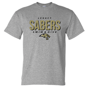 SABERS Cotton/Poly Short Sleeve Tee (Design 2)