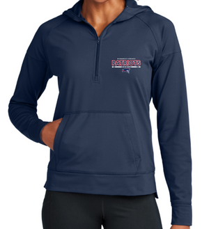 PATRIOTS' LADIES' ONLY DRIFIT 1/2 Zip Hooded Jacket