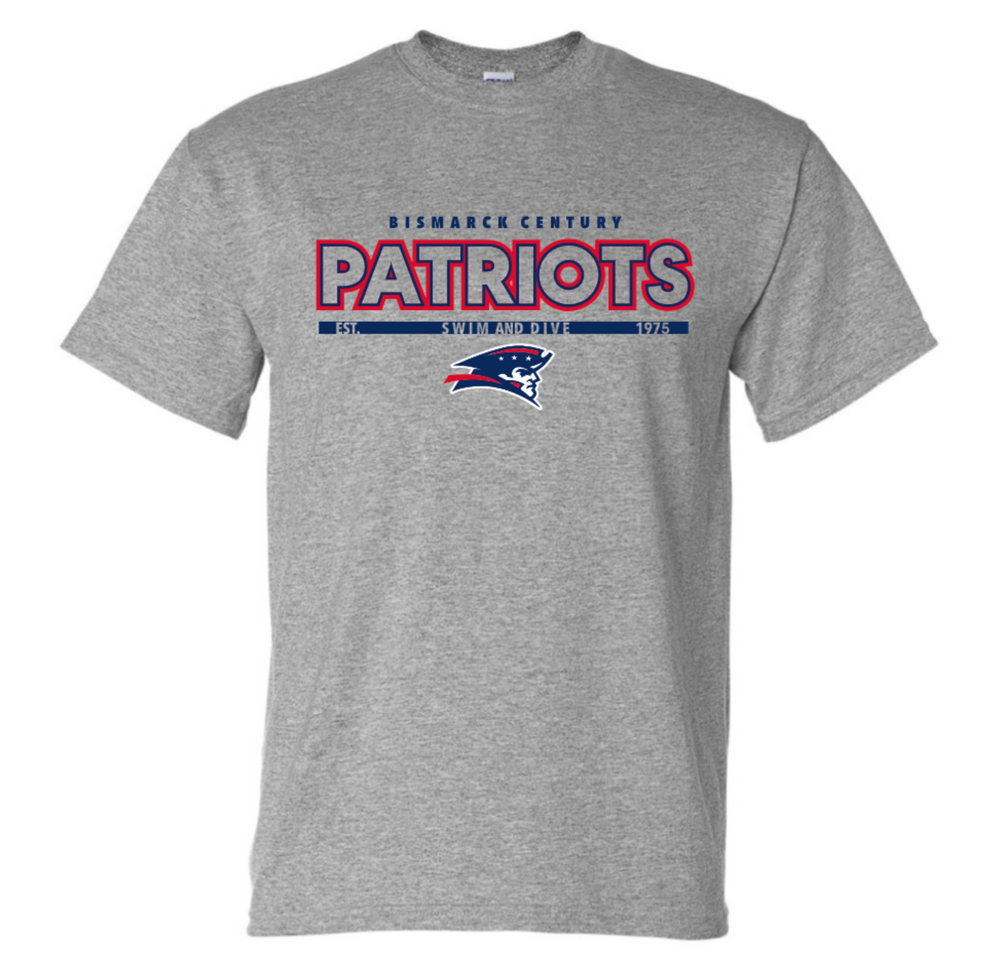 PATRIOTS Cotton/Poly Short Sleeve Tee