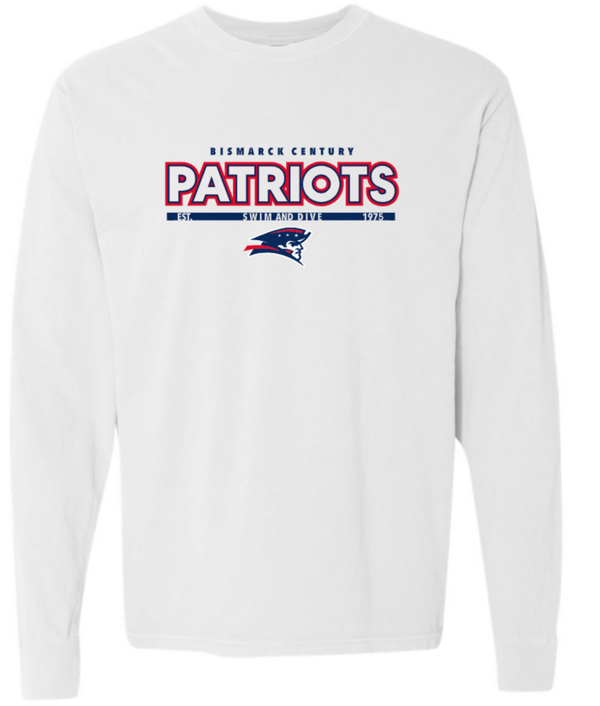 PATRIOTS' Garment Dyed Long Sleeve T-Shirt